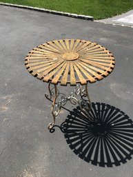 28 X 30 Inch Metal Garden Table Vintage Bistro Table Rusted But Great Potential