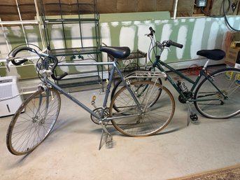 Vintage Pair Of Bikes Bianchi Advantage 21 Speed Aluminum Bicycle And Motobecane Super Mirageboth Need TLC