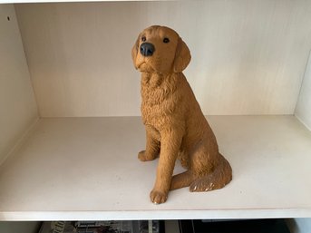 Vintage Living Stone Golden Retriever Figurine 1986