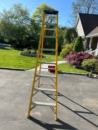 Werner   8 Ft Fiberglass Aluminum Ladder In Excellent Condition