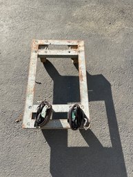 Heavy Duty Metal Dolly And Two Safety Straps The Dolly Is 27 X 16 In Great Condition