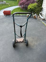 4 Ft By 14 Inches Wide Metal Hand Truck With Hard Rubber Wheels In Good Condition