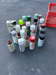 Lot Of Not All Full Assorted Spray Paint