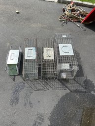 Three Havahart Traps One Advantek All Work Great Large And Small Rodents