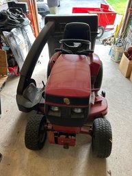 Toro 314 Hydro Wheel Horse Ride On Mower Model 73403 Rear Bagger With Toro  Dump Trailer Runs But Tempramental