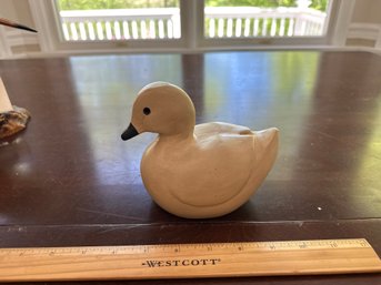 Vintage Wood Painted Duck