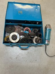 Makita Grinder In Bosch Box With Every Accessory You Need Works Great