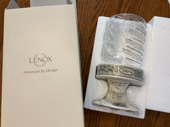 Lenox Autumn Pillar Candleholder New In Box And 10 Inch Lenox Tray