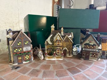 Lot Of Department 56 Dickens Village Tattyeave Knoll Kingsfords Brew House And Giggelswick Mutton & Ham