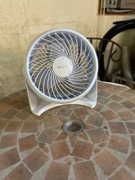 Honeywell HT-904 TurboForce Tabletop Air Circulator Fan, Small, White  Quiet Personal Fan For Home Or Office