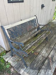 Cast Iron Outdoor Bench Needs Boards Replaced