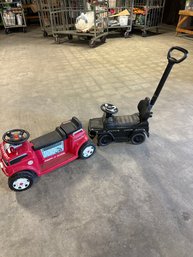 2 Kids Ride On Toy Trucks Radio Flyer And Mercedes