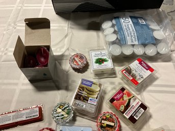 Great Lot Yankee Candle Candles Wax Tarts Assorted Scented Wax Cubes And Tea Light Candles