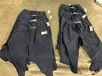 Wholesale Lot Of 8 Pairs Old Navy Joggers Navy Blue Kids Medium And Large New With Tags