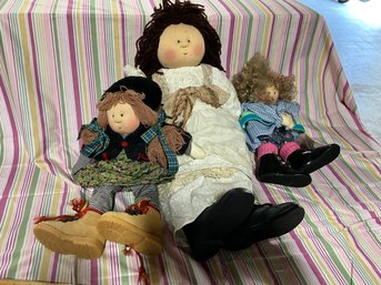 3 Little Souls Handmade Dolls 2 12 Inch 1 24 Inch Little Souls Doll OOAK BY GRETCHEN WILSON