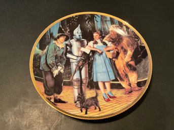 Limited Edition Wizard Of OZ - 'We're Off To See The Wizard' Collector Plate Hamilton Collection Excellent