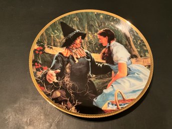 Wizard Of Oz Hamilton Collection Dorothy Meets The Scarecrow Commemorative Plate