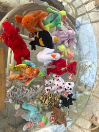 Lot Of 15 TY Original Beanie Babies All With Protective Tag Covers All Excellent