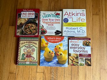 Lot Of 6 Books Cookbooks, Baking Books Cute Lot