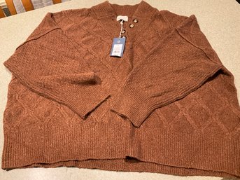 Universal Threads Goods Company Brown Sweater Size 4X New With Tags