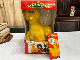 Vintage 1986 Ideal Sesame Street 22' Big Bird Story Magic Talking Toy New In Box