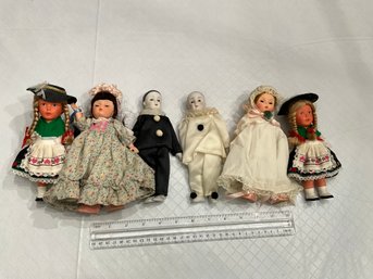 Lot Of 6 Vintage Dolls