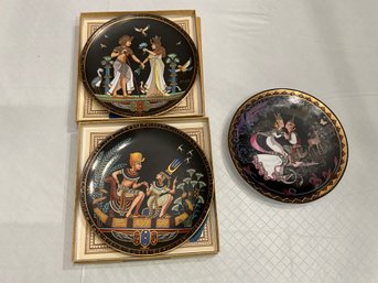 Set Of 3 Collector Plates 2 Osiris In Box With COAs