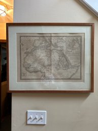 Antique Map Framed And Matted Paris 1828 29x23