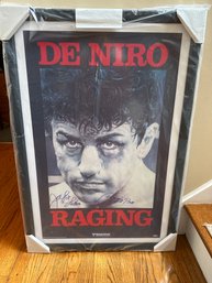 Jack Lomotta Signed Framed 24 X 36 Movie Poster Raging Bull Steiner COA