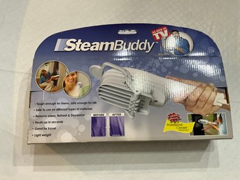 STEAM BUDDY Hand Held Clothing Garment Steamer And CREASER New In Box