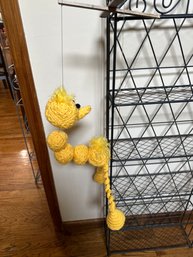 Yellow Bird Marionette Crochet Puppet