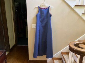 Betsy And Adam Blue Evening Gown Size 12 P