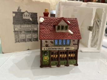 Department 56 Crowntree Inn Dickens Christmas Village Excellent