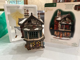 Department 56 A Christmas Carol Ebenezer Scrooges House Dickens Christmas Village Excellent