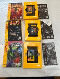 Sega Genesis 32X Lot Of Three Games All Complete Excellent Condition Doom Star Wars And Kolibri