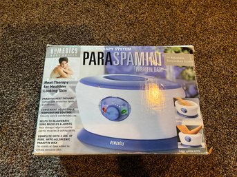 Homedics Body Basics Paraspamini Paraffin Bath PAR-100 Heat Therapy Adj. Control New On Box