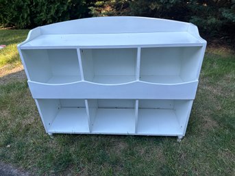 40x33x13 In Cute Sturdy White Kids Bookcase