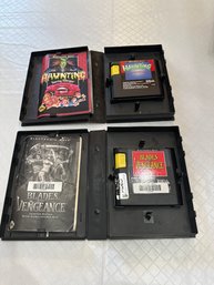 Lot Of Two Sega Games The Haunting Starring Polterguy And Blades Of Vengeance Both Complete