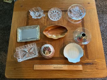 Great Lot Of Assorted Trinket Dishes, Candy Dish Trinket Bowls, Covered, Trinket Dish, And More Sea Photos