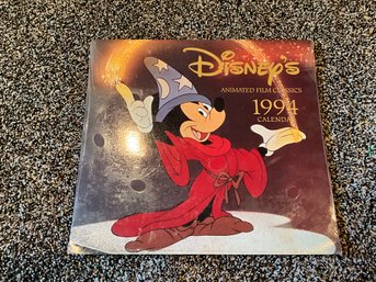 Vintage Disney Store Exclusive Animated Film Classics 1994 Calendar Brand New