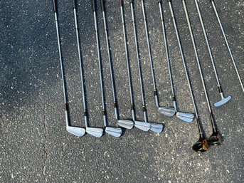 Vintage Spalding Champion Golf Clubs By  Robert Jones JR Signature, Golf Clubs And Assorted Accessories