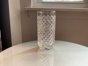 WATERFORD Ireland Alana Crystal Tall Cylinder Vase