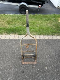 Vintage Hand Dolly With Wooden Handle Great For Decoration Or To Use 45 Inches High By 14 Inches Wide Sweet