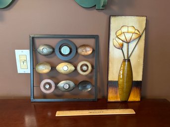 Pair Of Decorative Metal Wall Art