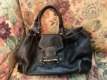 Gucci Dark Brown Guccissima Leather Large New Pelham Hobo