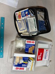 Lot Of Two First Aid Kits GMC And Johnson And Johnson