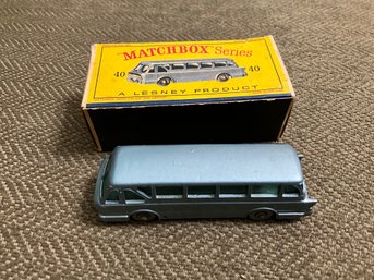 Matchbox 'Series' No. 40 Leyland Royal Tiger Coach, In Box Made In England, Lesney Products