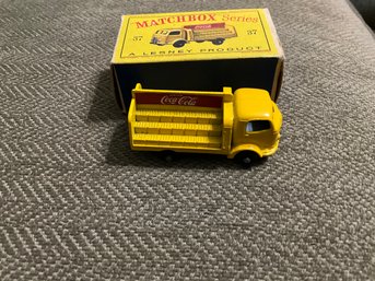 Matchbox Karrier Bantam #37 Gray Wheels Coca Cola Truck