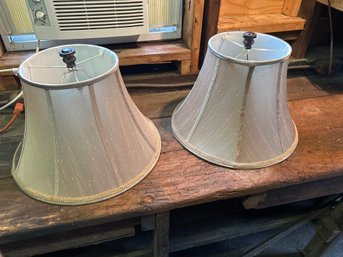 Two Very Nice Lamp Shades 10 By 28 Inches