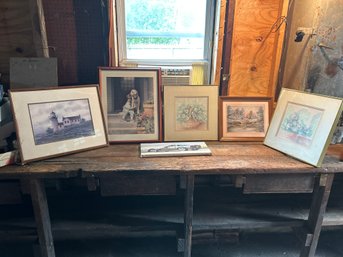 Assorted Lot Of Framed Pictures